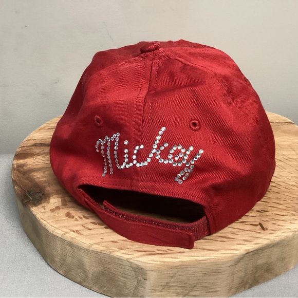 Mickey Mouse Baseball Hat / Cap - Embroidered w / Rhinestones - Excellent - Picture 4 of 12